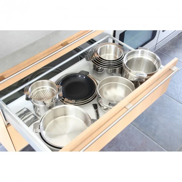 en ligne vente Casserole Mutine Ø 14 cm Manche Amovible Inox Cristel 6