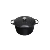 Cocotte en Fonte Haute 24 cm Noir Mat Le Creuset à prix d'occasion 7