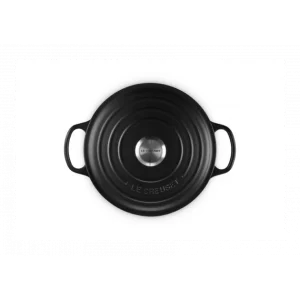 Cocotte En Fonte Haute 26 Cm Noir Ebène Le Creuset vente luxe pas cher 13