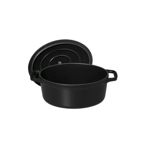 comparez les prix Cocotte En Fonte Ovale 17 Cm Noir Mat Chasseur 4