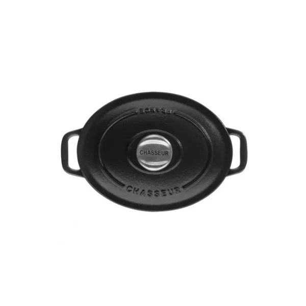 comparez les prix Cocotte En Fonte Ovale 17 Cm Noir Mat Chasseur 1