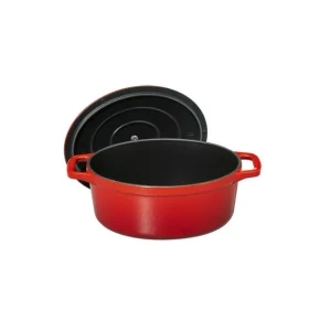 Cocotte en Fonte Ovale 17 cm Rubis Chasseur le grand escompte 11