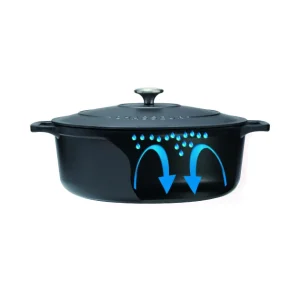 Cocotte en Fonte Ovale 25 cm Caviar Chasseur excellents soldes 15