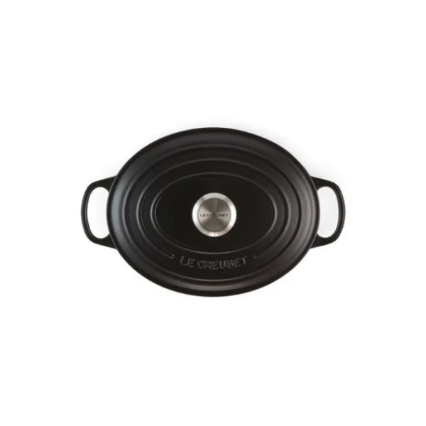 en ligne Cocotte En Fonte Ovale 27 Cm Noir Mat Le Creuset Signature 4