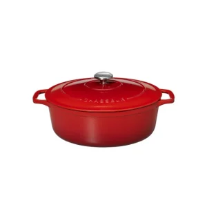 De Qualité Cocotte En Fonte Ovale 27 Cm Rubis Chasseur 10