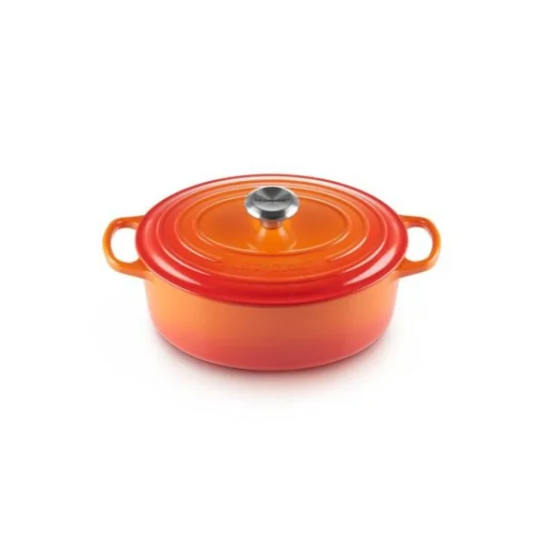 vente chaude Cocotte En Fonte Ovale 27 Cm Volcanique Le Creuset Signature 1