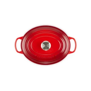 Pas Cher Magasin Soldes Cocotte En Fonte Ovale 29 Cm Cerise Le Creuset Signature 13