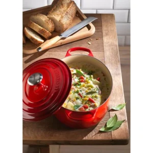 Pas Cher Magasin Soldes Cocotte En Fonte Ovale 29 Cm Cerise Le Creuset Signature 19