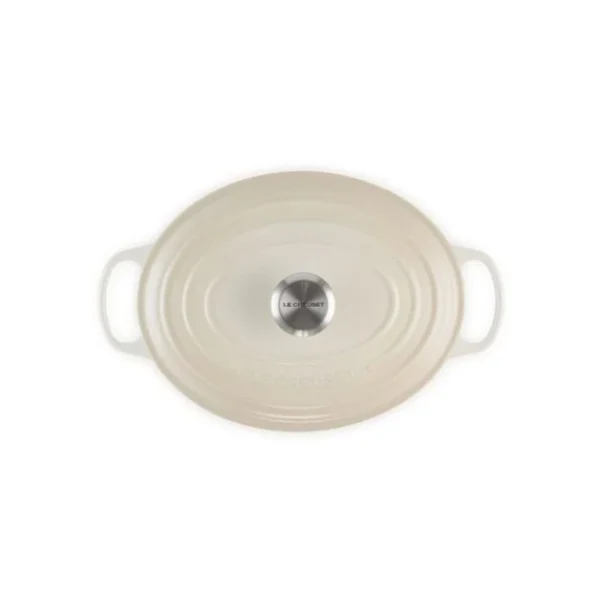 Cocotte En Fonte Ovale 29 Cm Meringue Signature Le Creuset grossiste en ligne 4