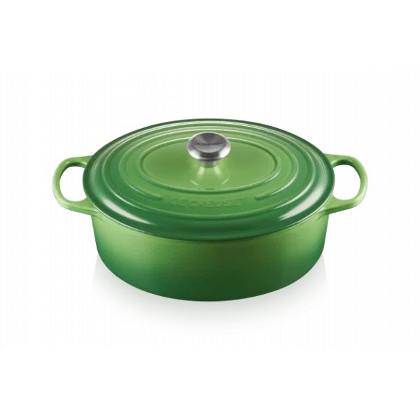 Cocotte En Fonte Ovale 31 Cm Bamboo Le Creuset Signature qualité supérieure 1