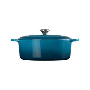 Cocotte En Fonte Ovale 31 Cm Deep Teal Le Creuset Signature prix pas cher 10