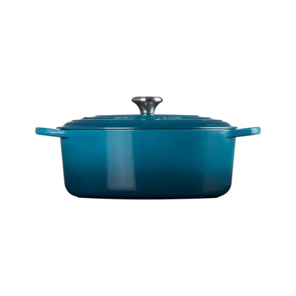 Cocotte En Fonte Ovale 31 Cm Deep Teal Le Creuset Signature prix pas cher 3