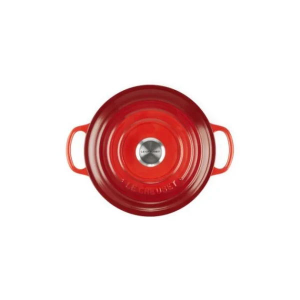 Retour Gratuit Cocotte En Fonte Ronde 18 Cm Cerise Le Creuset Signature 4