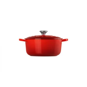 en ligne officielle Cocotte En Fonte Ronde 20 Cm Cerise Le Creuset Signature 11