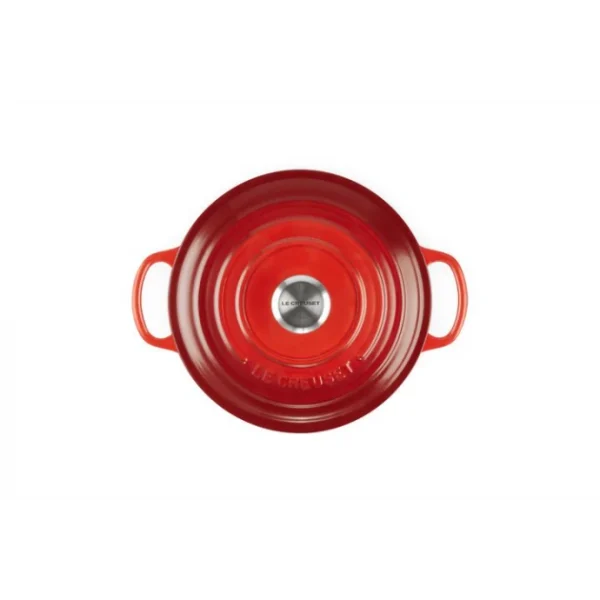 en ligne officielle Cocotte En Fonte Ronde 20 Cm Cerise Le Creuset Signature 4