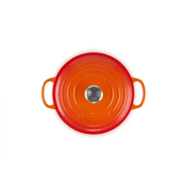 Cocotte en Fonte Ronde 20 cm Volcanique Le Creuset Signature prix le plus bas 4