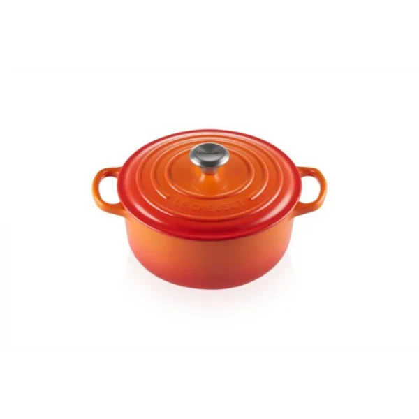 Cocotte en Fonte Ronde 20 cm Volcanique Le Creuset Signature prix le plus bas 1