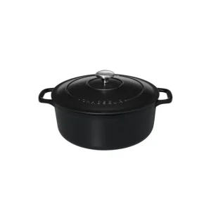 Cocotte En Fonte Ronde 22 Cm Noir Mat Chasseur luxe soldes 10