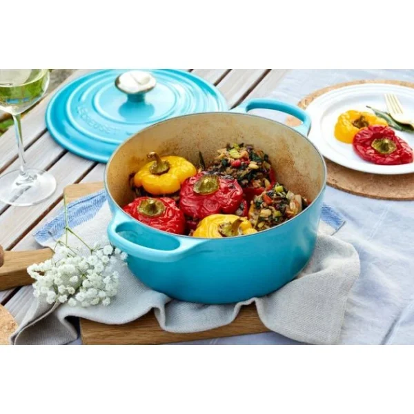 Retour gratuit en magasin. Cocotte en fonte Ronde 24 cm Caraïbes Le Creuset Signature 6