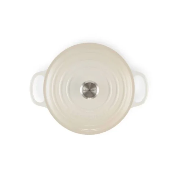 Boutique Cocotte en fonte Ronde 24 cm Meringue Signature Le Creuset 4