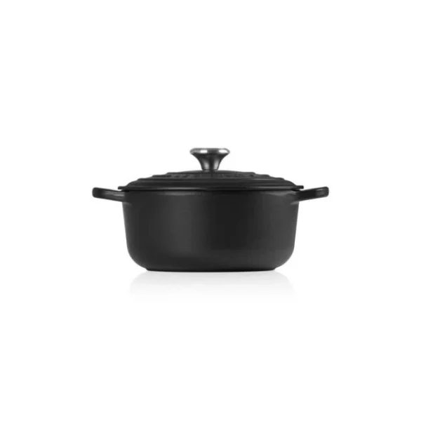 soldes officiel Cocotte En Fonte Ronde 24 Cm Noir Mat Le Creuset Signature 3