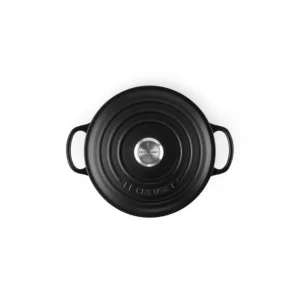 soldes officiel Cocotte En Fonte Ronde 24 Cm Noir Mat Le Creuset Signature 12