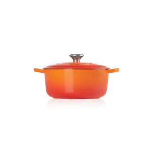 france en ligne Cocotte en fonte Ronde 24 cm Volcanique Le Creuset Signature 8