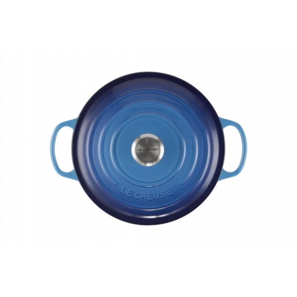 Les achats en ligne Cocotte En Fonte Ronde 26 Cm Azur Le Creuset Signature 4