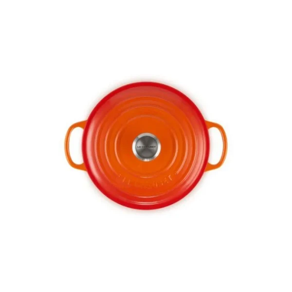 marques de renommée Cocotte en fonte Ronde 26 cm Volcanique Le Creuset Signature 4