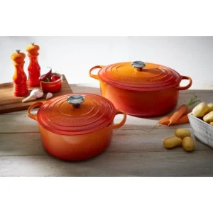 marques de renommée Cocotte en fonte Ronde 26 cm Volcanique Le Creuset Signature 18