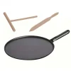 Crêpière 30 Cm Fonte Noire Staub, Manche Fonte Meilleur Prix 5