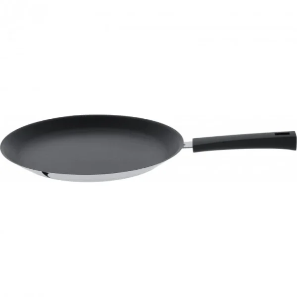 Retour Gratuit Crêpière Mutine Ø 30 cm Manche Fixe Anti-Adhésive Inox Cristel 1