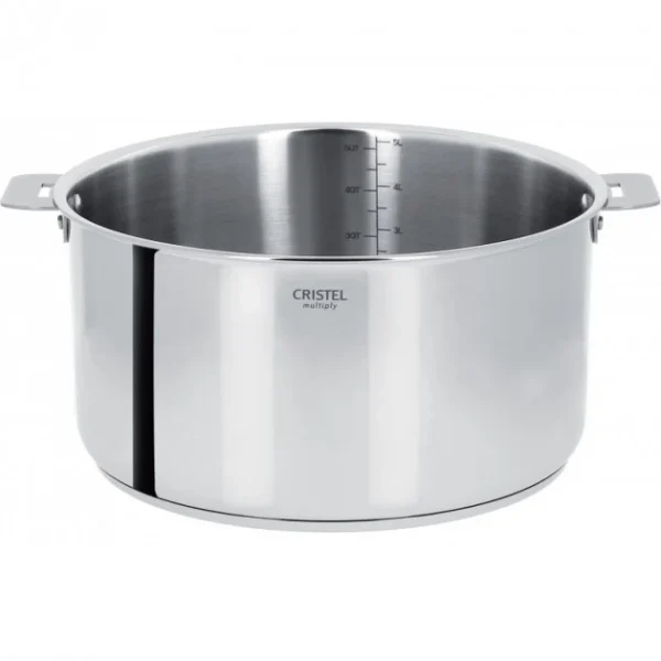 fashion pas cher Faitout Casteline Ø 24 Cm Manche Amovible Inox Cristel 1