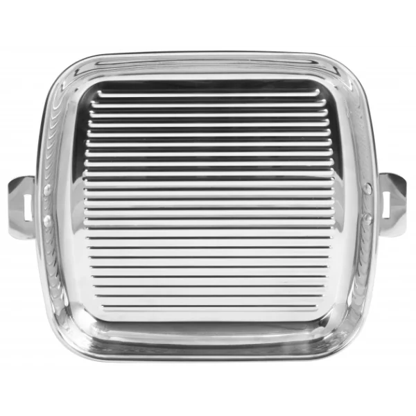 marque pas cher Grill Carré Casteline 30 Cm Poignée Amovible Inox Cristel 1