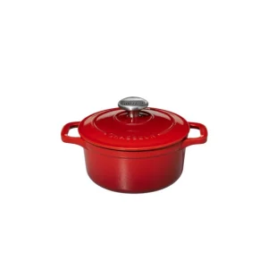 Mini Cocotte En Fonte Ronde 12 Cm Rubis Chasseur soldes 10