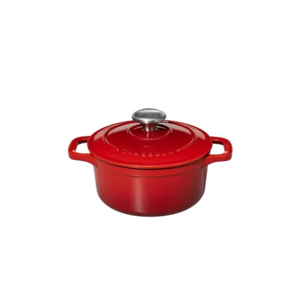 Mini Cocotte En Fonte Ronde 12 Cm Rubis Chasseur soldes 3