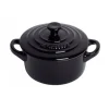 destockage Mini Cocotte Ronde Céramique Noir Ebène 10 Cm 0.25 L Le Creuset 16