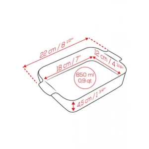 Plat à Four Rectangulaire En Céramique Appolia 22 Cm Ardoise Peugeot pas cher marque 13