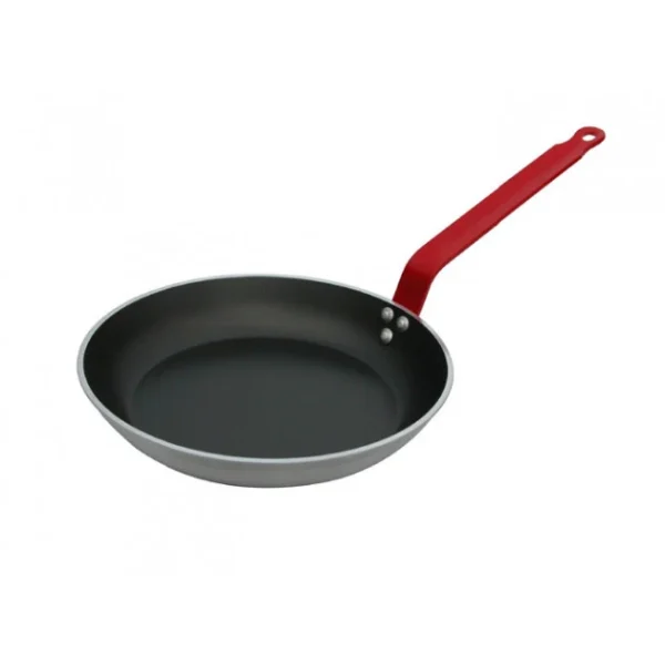 Poêle Antiadhésive ø32 cm HACCP Rouge Choc Resto Induction De Buyer magasin france 1