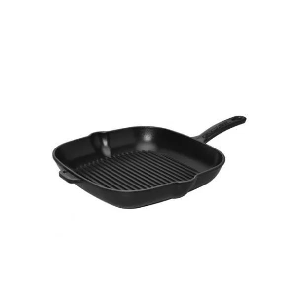 magasin pour Poêle-gril En Fonte Carré 20 Cm Noir Mat Chasseur 1