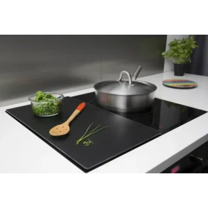 SOLDES TOUT À Protection Plaque De Cuisson En Verre 50 X 28 Cm Noir Pebbly 13