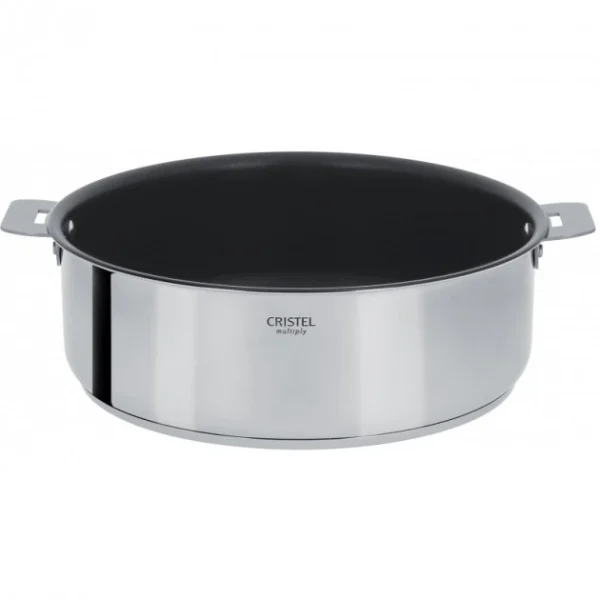 Sauteuse Casteline Ø 24 Cm Manche Amovible Anti-Adhésive Inox Cristel grande qualité 1