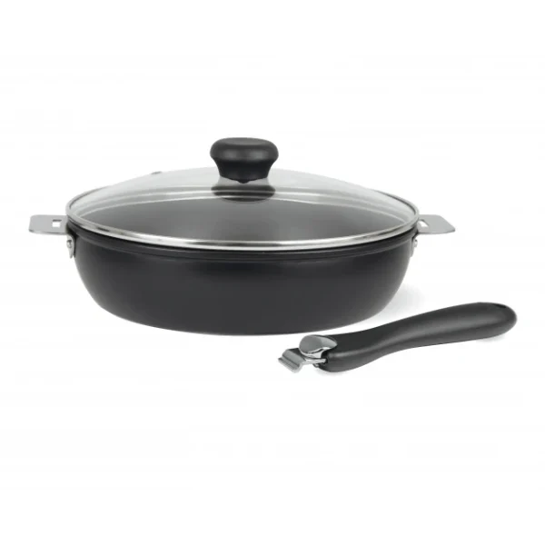 mode Sauteuse Cookway 24 Cm Exceliss+ Poignée Amovible Et Couvercle Cristel 1