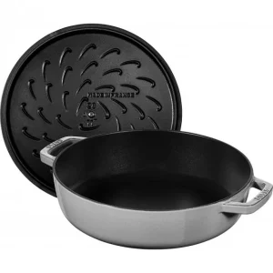 Sauteuse En Fonte Chistera 24 Cm Gris Graphite Staub luxe soldes 11