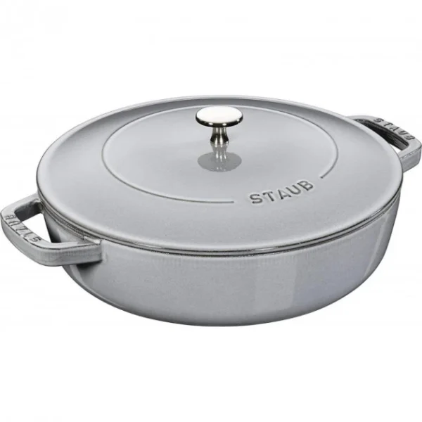 Sauteuse En Fonte Chistera 24 Cm Gris Graphite Staub luxe soldes 1