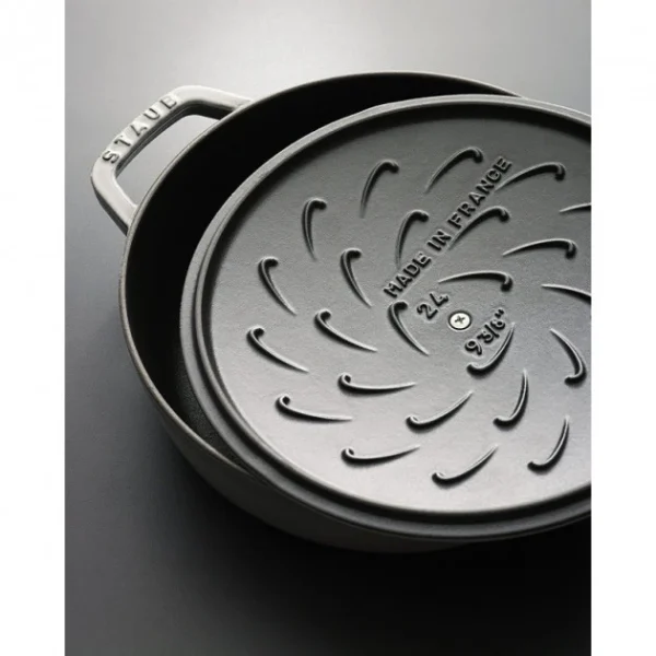 Officielle Sauteuse en Fonte Chistera 24 cm Noir Staub 7