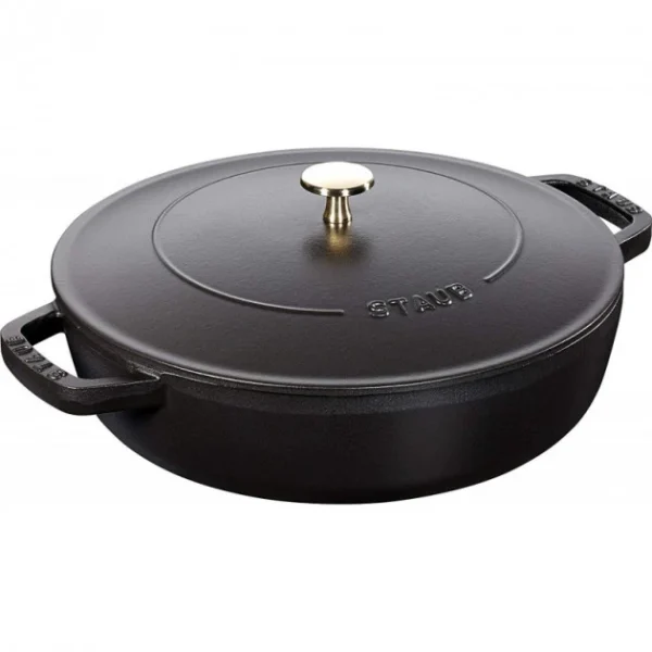 prix le plus bas Sauteuse En Fonte Chistera 24 Cm Noir Staub 1