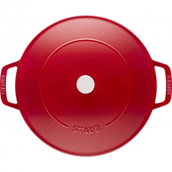 magasins pour Sauteuse En Fonte Chistera 24 Cm Rouge Cerise Staub 3