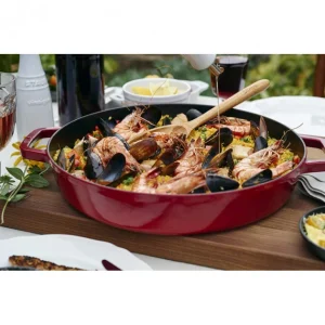 Sauteuse en Fonte Chistera 28 cm Rouge Cerise Staub Protections acheteurs 24