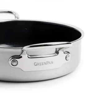 Sauteuse Inox Ø 26 cm avec Couvercle PREMIERE GreenPan livraison la plus rapide 15